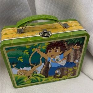 Retro Nickelodeon Go Diego Go Tin Lunchbox Jungle Adventure. Like New!